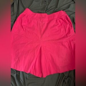 Vintage High-Waist Pink Women's Shorts